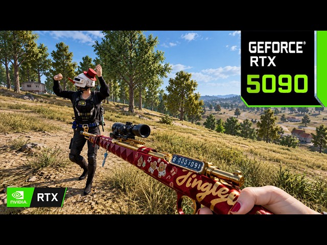 PUBG 4K Max Settings: RTX 5090 - i9 14900K - 128GB RAM | Erangel - AKM & Kar98k Gameplay