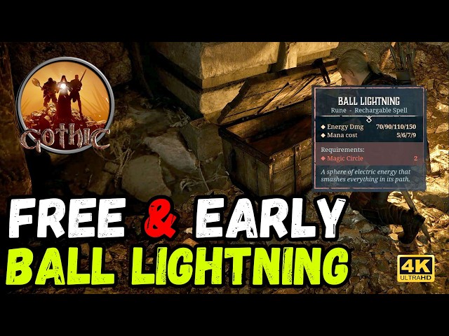 Gothic 1 Remake | Free & EARLY Ball Lightning Rune Location! ⚡😵‍💫 4K 60FPS #gothicremake