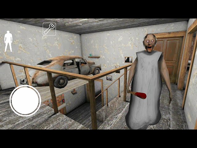 Granny Game Horror Escape Gameplay | Car In Air Granny Custom Map Ep04