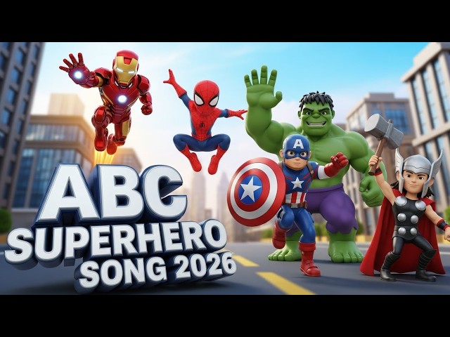 ABC Superhero Kids Song | A to Z ABC Learning for Kids | Learn ABC with Superheroes | ABC Learning