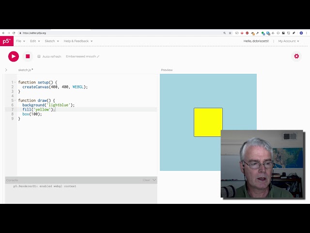 p5.js Class: Challenge 4, 3D Graphics