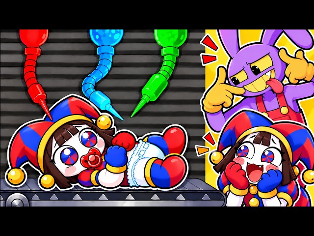 Reacting to the DIGITAL CIRCUS BABY FACTORY😱👶