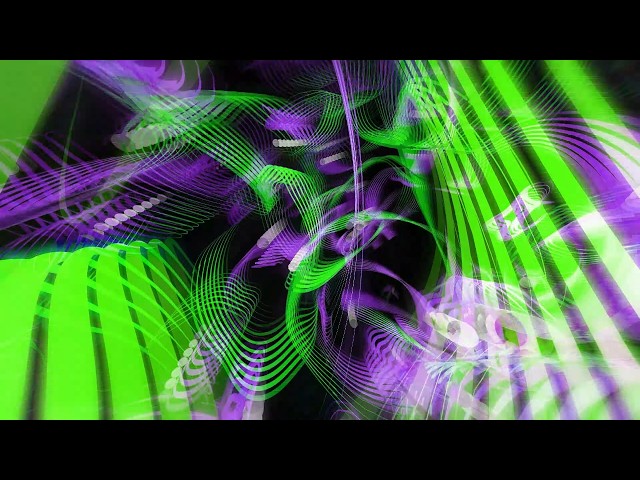 4K Twisted Echoes VJ Seamless Loop Party Background 1 hour