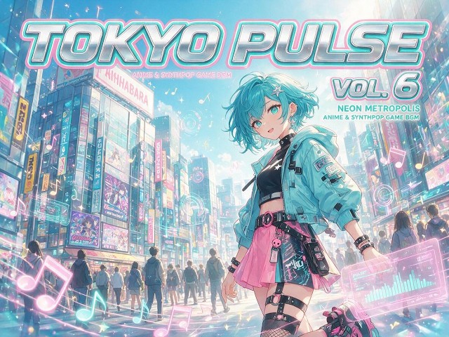 Tokyo Pulse Vol. 6: Neon Metropolis | Anime & Synthpop Game BGM (10 Looped WAVs)