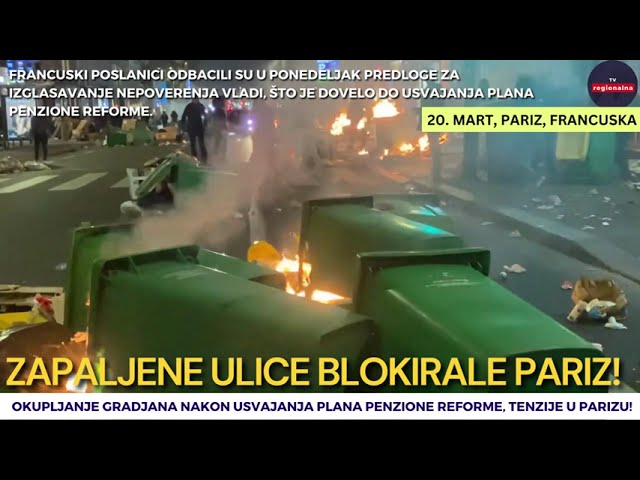 Zapaljene ulice u Parizu i Lilu, protesti se šire u Francuskoj