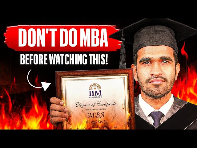 Is MBA Worth It In 2026? | Kushal Lodha