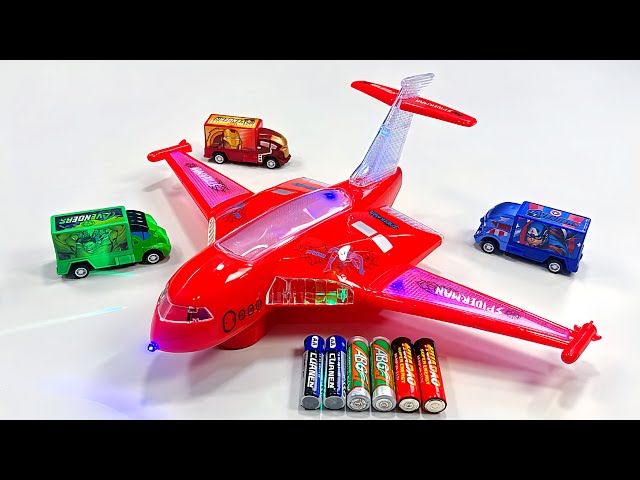 Unboxing RC Police car,RC missile truck,EV 3D fire truck,EV Spider-Man series fighter jet