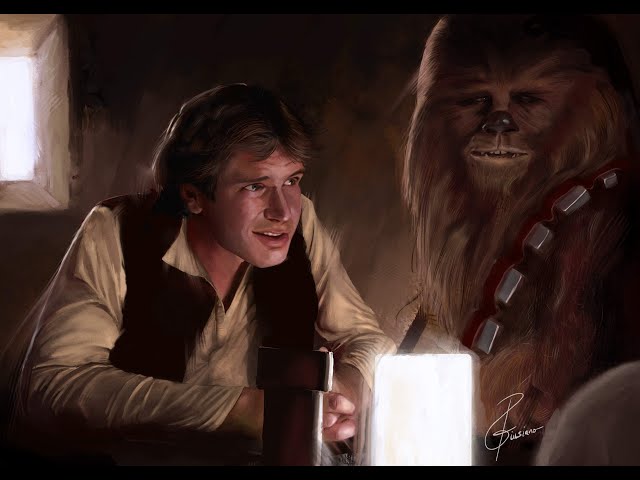 Solo and Chewy digital painting using Artstudio Pro on iPad