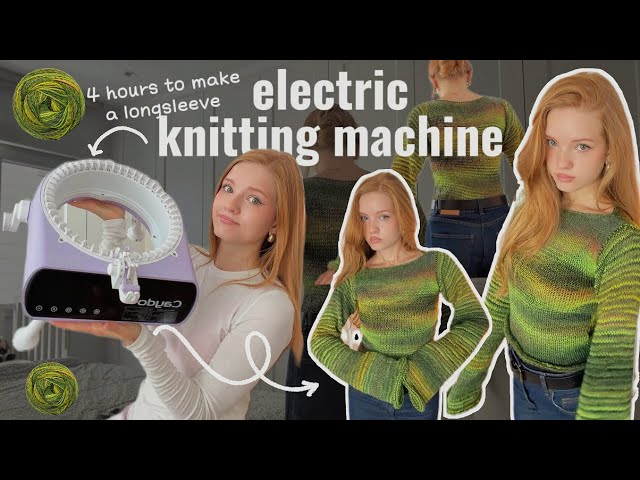 Knitting Sweater on an Electric Knitting Machine!! 🙈 / it took me only 4 hours 🫪