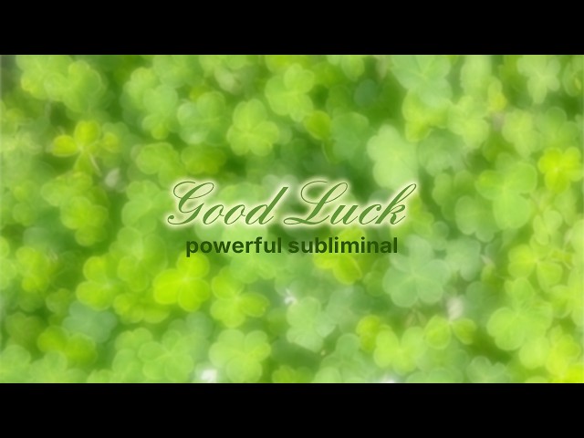 The Luckiest You’ve Ever Been ✴  [extremely powerful subliminal made with real voice]