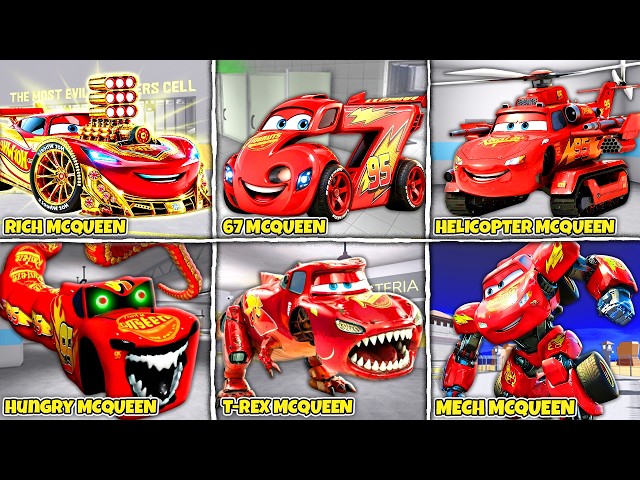 PRO EVOLUTION OF LIGHTNING MCQUEEN! What if I BECOME EVERY MCQUEEN Hot Wheels CARS?!