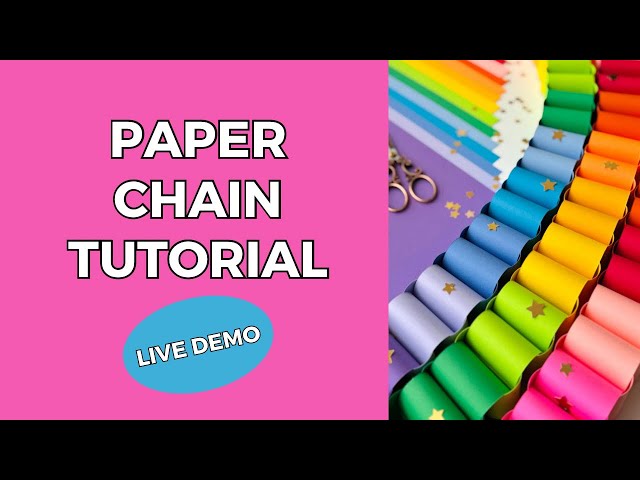 Christmas Paper Chain | Easy DIY Tutorial (Free Live Workshop Replay)