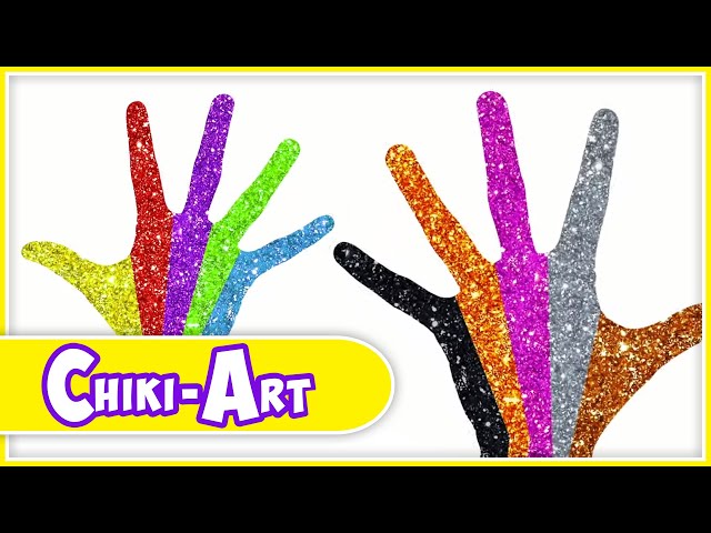 Glitter Finger Family | Drawing & Painting For Kids By Chiki Art