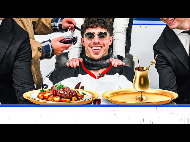 We made the WORLD'S MOST LUXURIOUS hockey bench