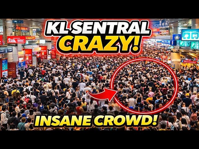 KL Sentral Going CRAZY Malaysia’s Busiest Hub |  This is NOT Normal Walking Tour 😱🔥