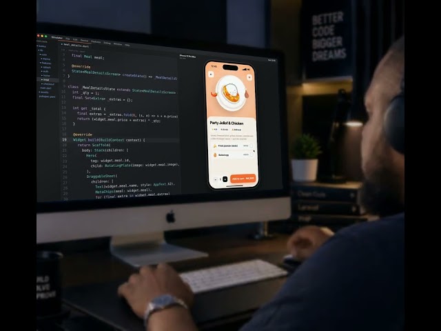 Building a food delivery app UI in Flutter