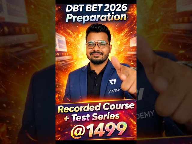 DBT BET 2026 Preparation 🔥 | Recorded Course + Test Series @1499 | By Ajay Namdeo | #dbt #bet