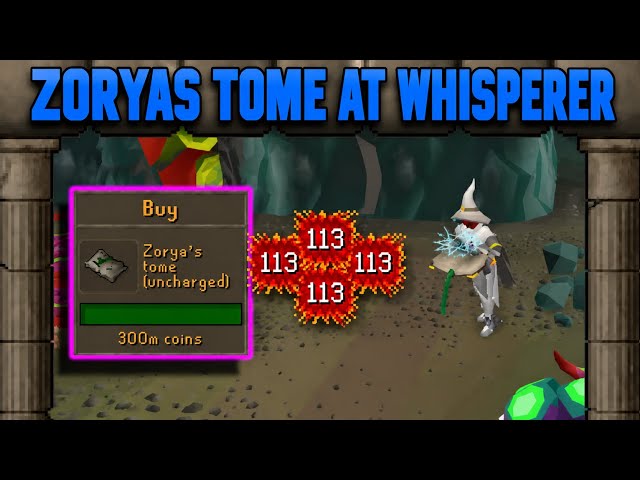 (OSRS) Zorya’s Tome at the Whisperer Is INSANE!…..Or is it?????| OSRS Testing & Damage Showcase