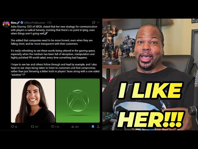 Asha Sharma Plans to Give Gamers RADICAL HONESTY!