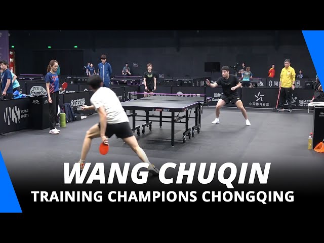 Wang Chuqin training  | Champions Chongqing 2025
