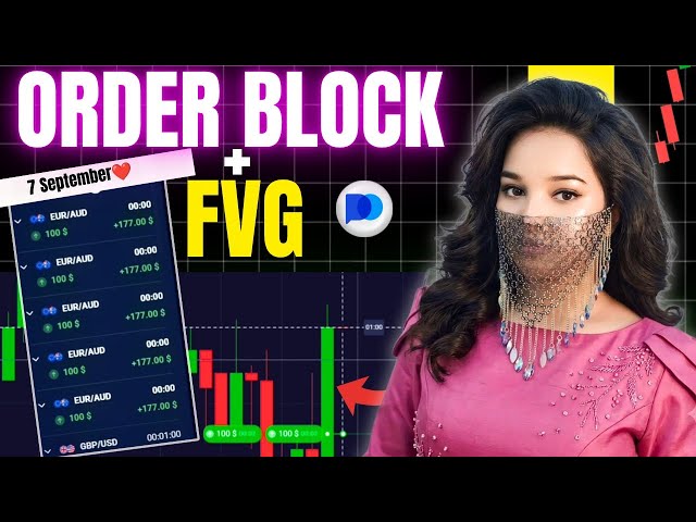 ORDER BLOCK + FVG 🔥 Pocket option trading strategy | Sadhna Trader 