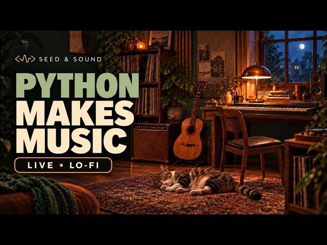 Python Composes, You Code 🐍 Procedural Lo-fi Radio | Seed & Sound