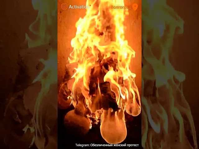 🟠«Абсолютно фальшивые выборы»: акция феминисток в Волгограде #акция #волгоград #выборы #феминизм