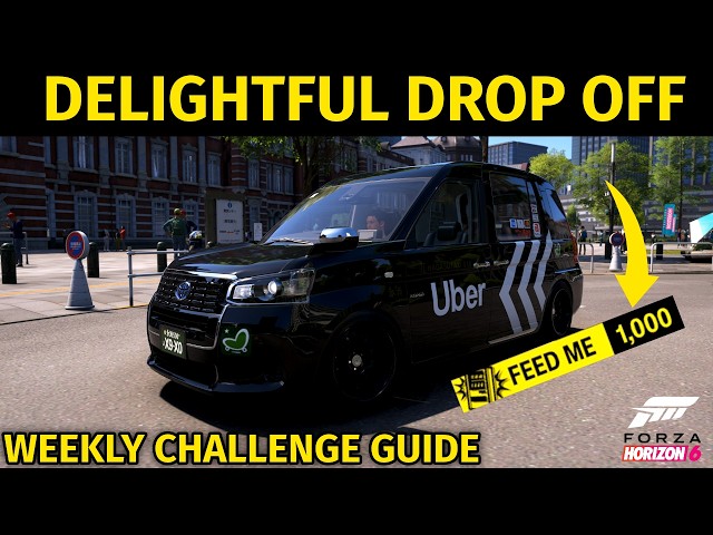 Forza Horizon 6 - Delightful Drop Off - Weekly Challenge Guide - Tokyo Central Railway Station Locat