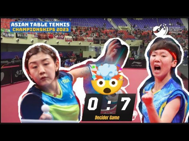 Chen Meng Vs Wang Manyu|ITTF Asian Championship| Quarter final #桌球 #decider #pingpong #pyeongchang