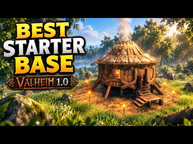 I Built the PERFECT Starter Base in Valheim 1.0! | Easy Build Guide