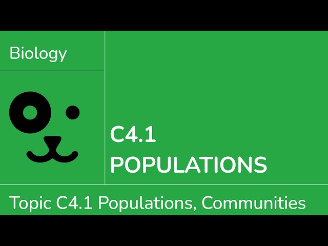C4.1 Populations [IB Biology SL/HL]
