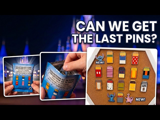 Can we find the last 2? Disney Pin Trading - Trash Can Pins - #waltdisneyworld #disneypintrading