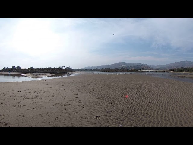 Malibu Lagoon Overview from Sandbar-mouth open