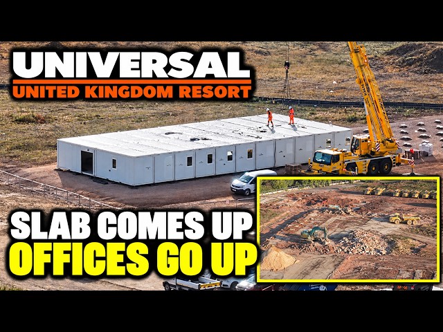 Universal United Kingdom Resort: Slab comes up as offices go up