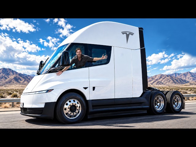 New Tesla Semi: We Finally Got To Try One! | 4K