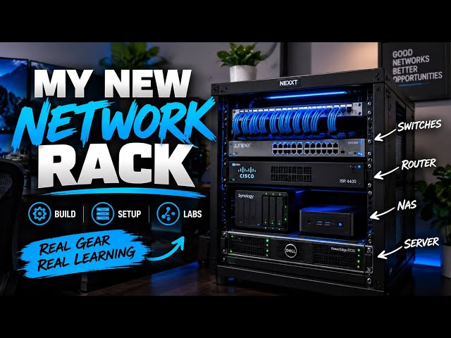 New Home Network Rack Setup | Cisco, Juniper, New Server & More!