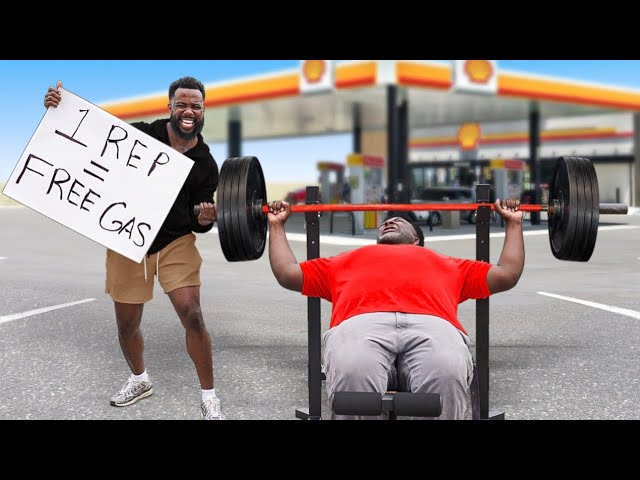 Lift This Weight, Get A FREE Tank Of Gas Challenge!