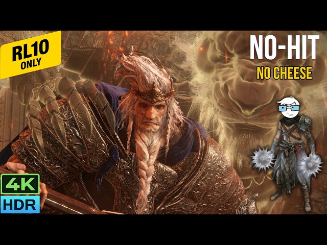 Godfrey RL10 NO HIT - Starfist |  EldenRing Level 10 Challenge | 4K HDR