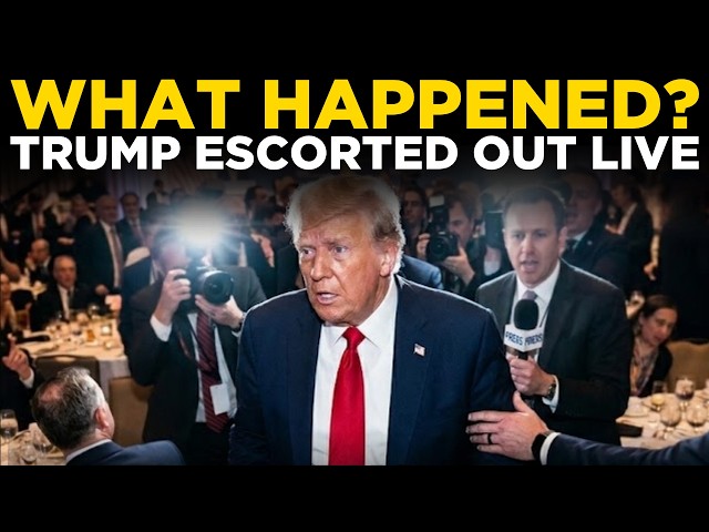 Breaking News LIVE: Secret Service Escorts Trump Out of Press Conference | World News LIVE