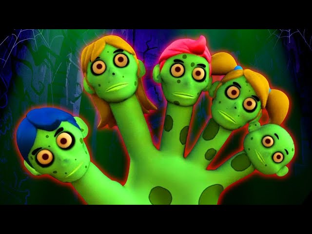 Zombies Dance On Finger Family Song | Scary Halloween Songs For Kids By @AllBabiesChannel