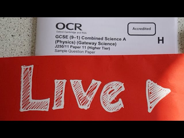 🔴 GCSE Physics And Combined Science Questions! Live