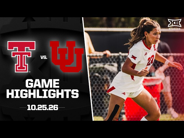 Texas Tech vs. Utah Highlights (10.25.26) | 2026 Big 12 Women's Soccer