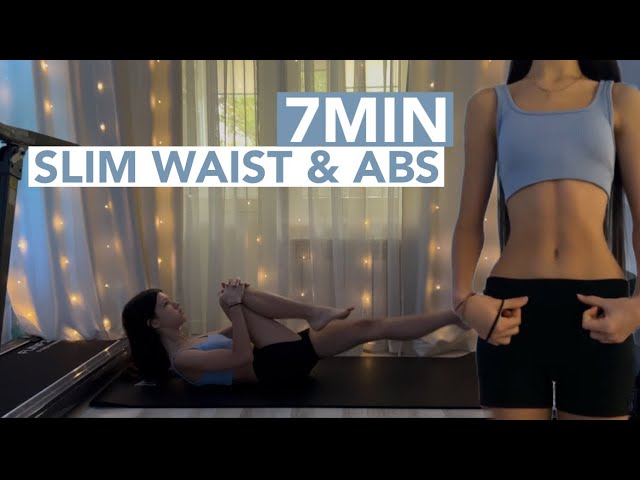 7MIN SLIM WAIST & ABS WORKOUT // FLAT STOMACH // no equipment