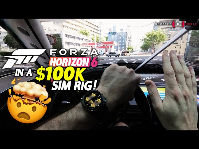 🤯 FORZA HORIZON 6 in a $100K SIM RIG!