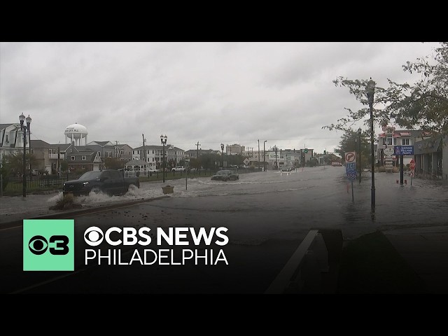 NEXT Weather Live: Flooded roads, strong winds as nor'easter hits Jersey Shore