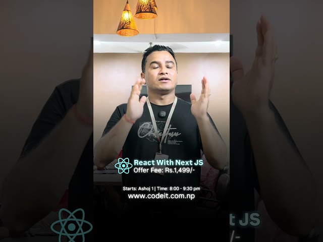 React with Next JS  starts from Sep 17 | Asoj 1 #codeit