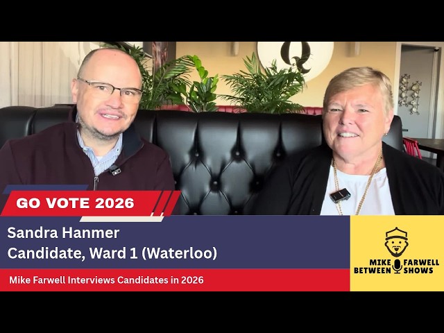 Vote October 26: Sandra Hanmer, Ward 1 Councillor, Waterloo | Candidate Interview