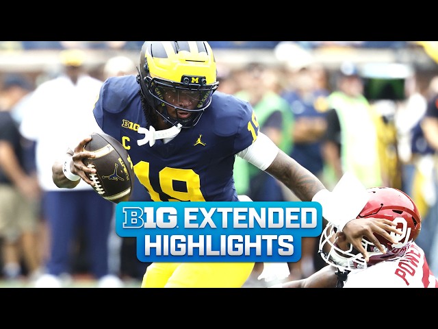 Oklahoma at Michigan | EXTENDED HIGHLIGHTS | Big Ten Football | 9/12/2026