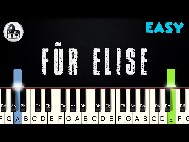Für Elise - Beethoven | EASY PIANO TUTORIAL by Betacustic