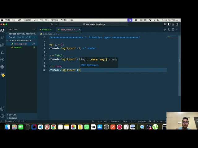 01 | Introduction To JS | JavaScript Tutorial #1